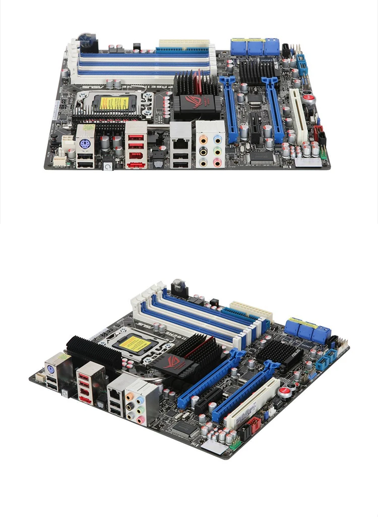 X58 LGA 1366 для ASUS RAMPAGE II GENE настольная материнская плата LGA 1366 Core i7 Intel X58 DDR3 Micro ATX полностью протестированная