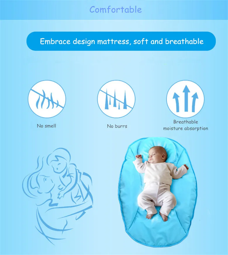 Многофункциональная детская кроватка интеллектуальная Колыбель Cuna Para Bebe электрическая портативная детская кроватка с Bluetooth младенческое музыкальное кресло-качалка