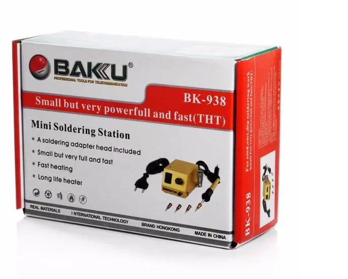 Мини-паяльная станция 110 В BAKU BK-938 портативная мощный быстрый нагрев для пайки SMD SMT