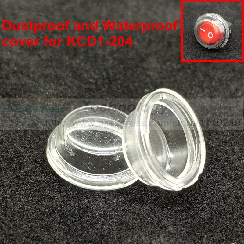 10 шт./лот нежный кулисный переключатель KCD11 KCD1-204 15 мм AC 250V 6A 2 Pin черный, красный с светодиодный круглый вкл/выкл SPST оснастки в мини-лодка - Цвет: Cover(no switch)