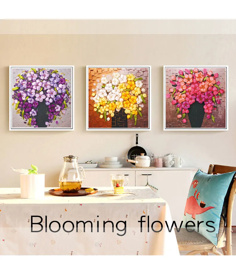 3 шт./компл. детский фон для студийных съемок с цветущими цветами Вышивка крестом