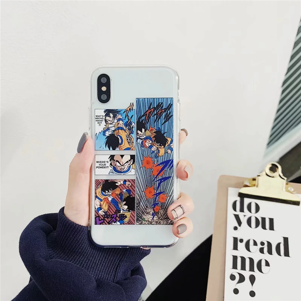 Новый аниме Dragon Ball Супер Гоку чехол для телефона iPhone 7 8 плюс 6 S Plus Ясно Мягкие TPU