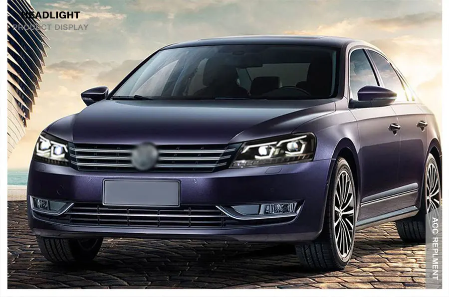 2 шт. светодиодный фары для Volkswagen Passat 12-15 светодиодный автомобильный фонарь ангельские глазки ксенон HID комплект Противотуманные фары светодиодный дневные ходовые огни