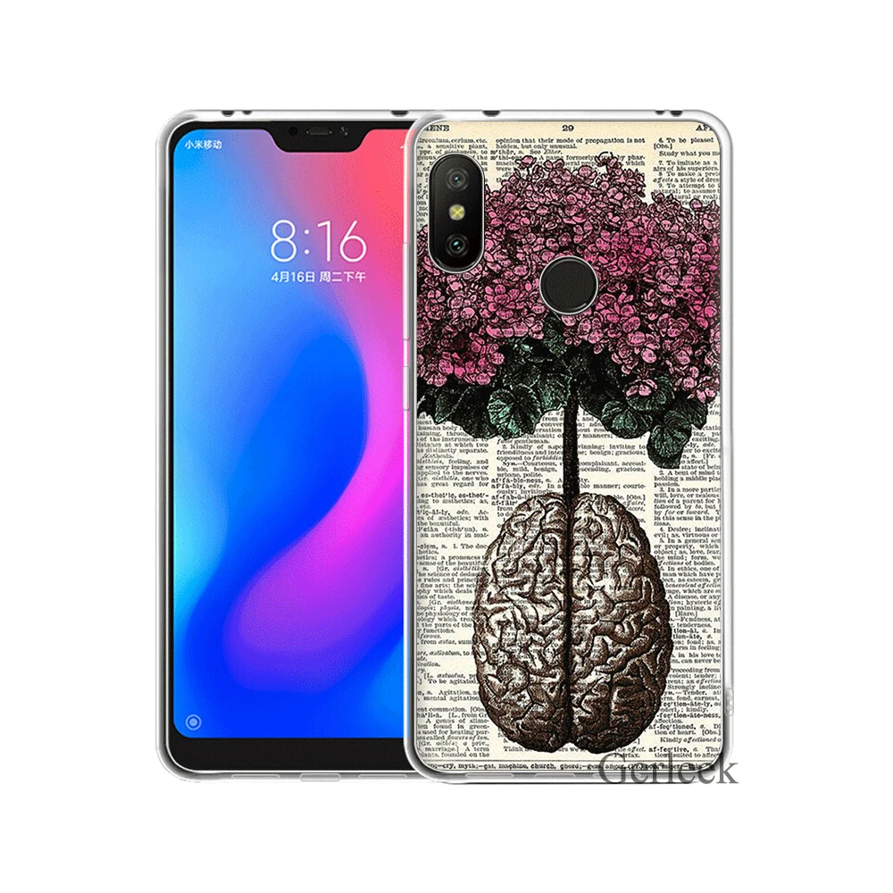 Мягкий ТПУ силиконовый чехол для Xiaomi Redmi 4A 4X 5 5A Plus 6 6A Pro S2 Анатомия человека органа