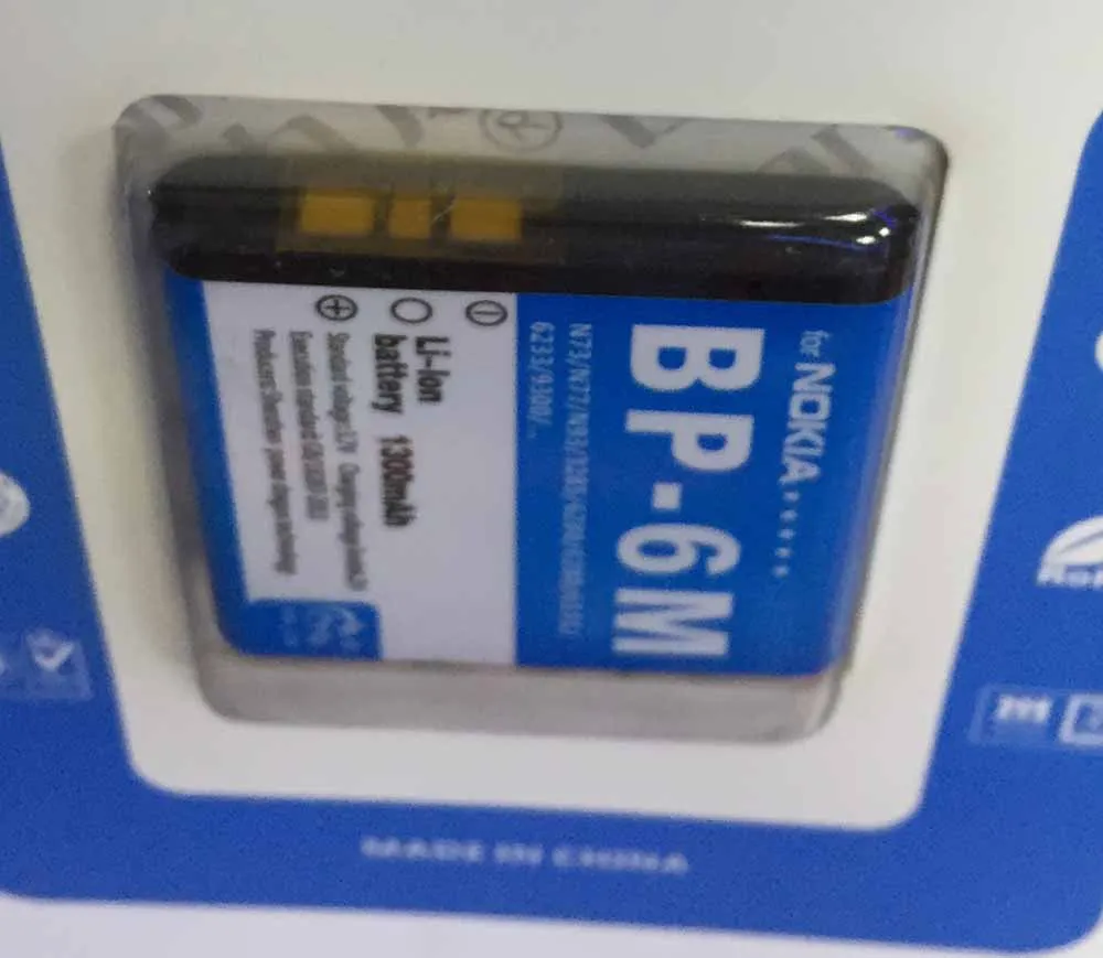 Аккумулятор Donglilong для Nokia аккумулятор N73 N77 N93 N93S 3250 6151 6233 6234 6280 6288 6290 9300I 9300 BP6M 1100