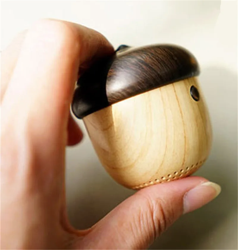 Новая портативная беспроводная мини Колонка Nut Design с Bluetooth милая деревянная