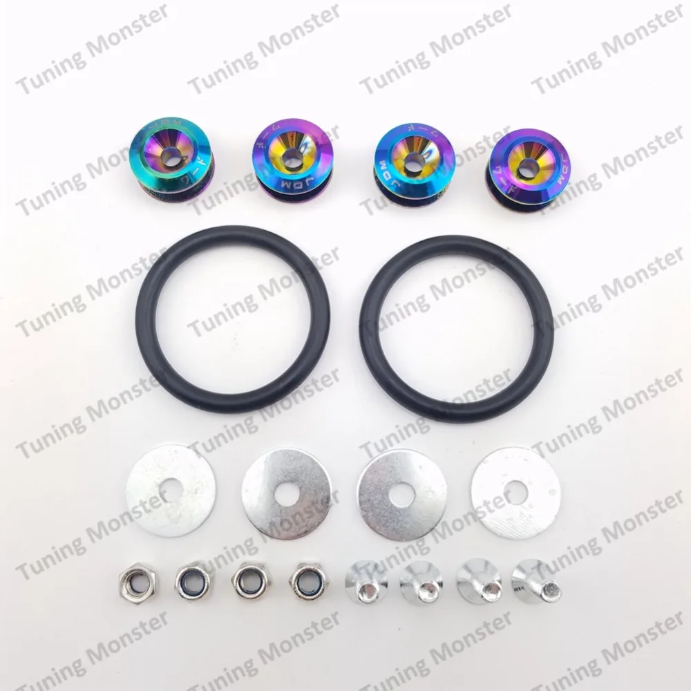 Бесплатная доставка JDM стильные алюминиевые бамперы быстросъемные крепежные