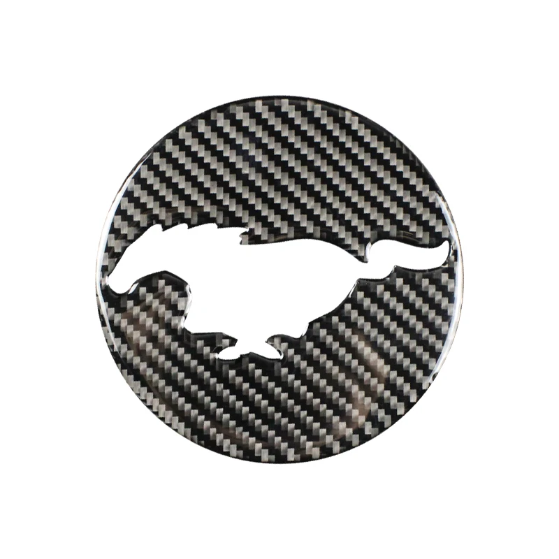 Задний Автомобильный знак из углеродного волокна 3D наклейка Эмблема для Ford Mustang