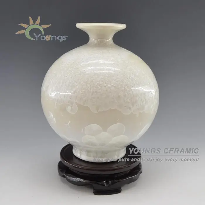 Цзиндэчжэнь керамические кристаллические глазурованные белые вазы|white vase|jingdezhen