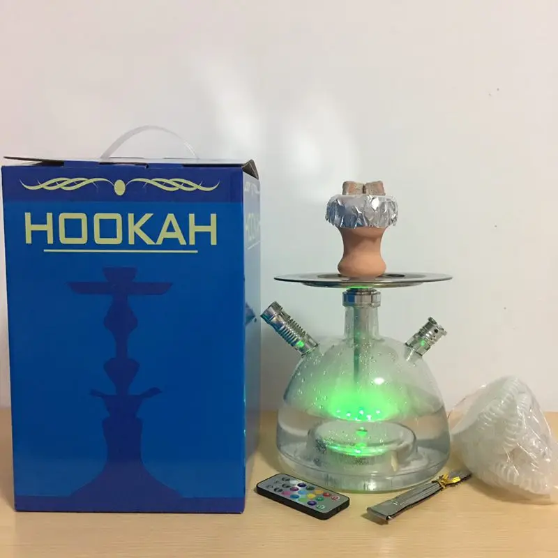 1 комплект кальяна Белый Акрил кальян дистанционного многоцветный светодиодный