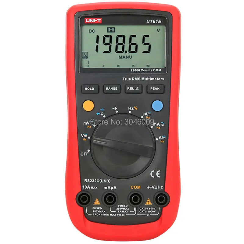 UNI-T UT61A UT61B UT61C UT61D UT61E True RMS цифровой мультиметр/аналоговый бар/измерение большой емкости/автоматическое выключение