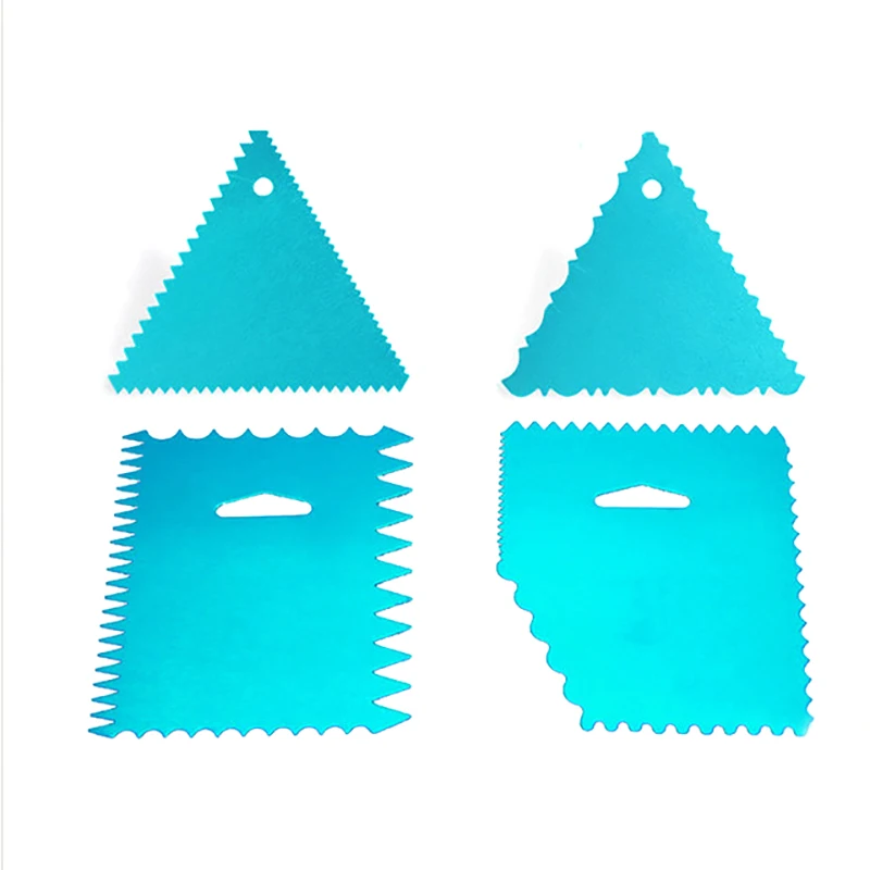 Алюминиевый зубчатое лезвие Масло скребок украшение торта мастикой Набор для