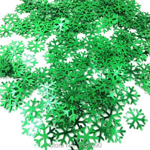 700 шт./лот Рождественская Снежинка конфетти разноцветная пластиковая снеговика