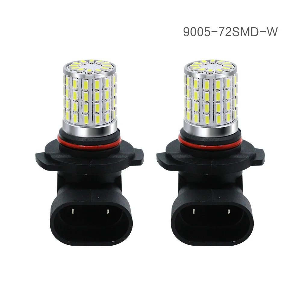 10 шт. H11 9005 9006 HB3 HB4 H16 5202 светодиодные лампы сверхъярсветодиодный 72SMD 3014