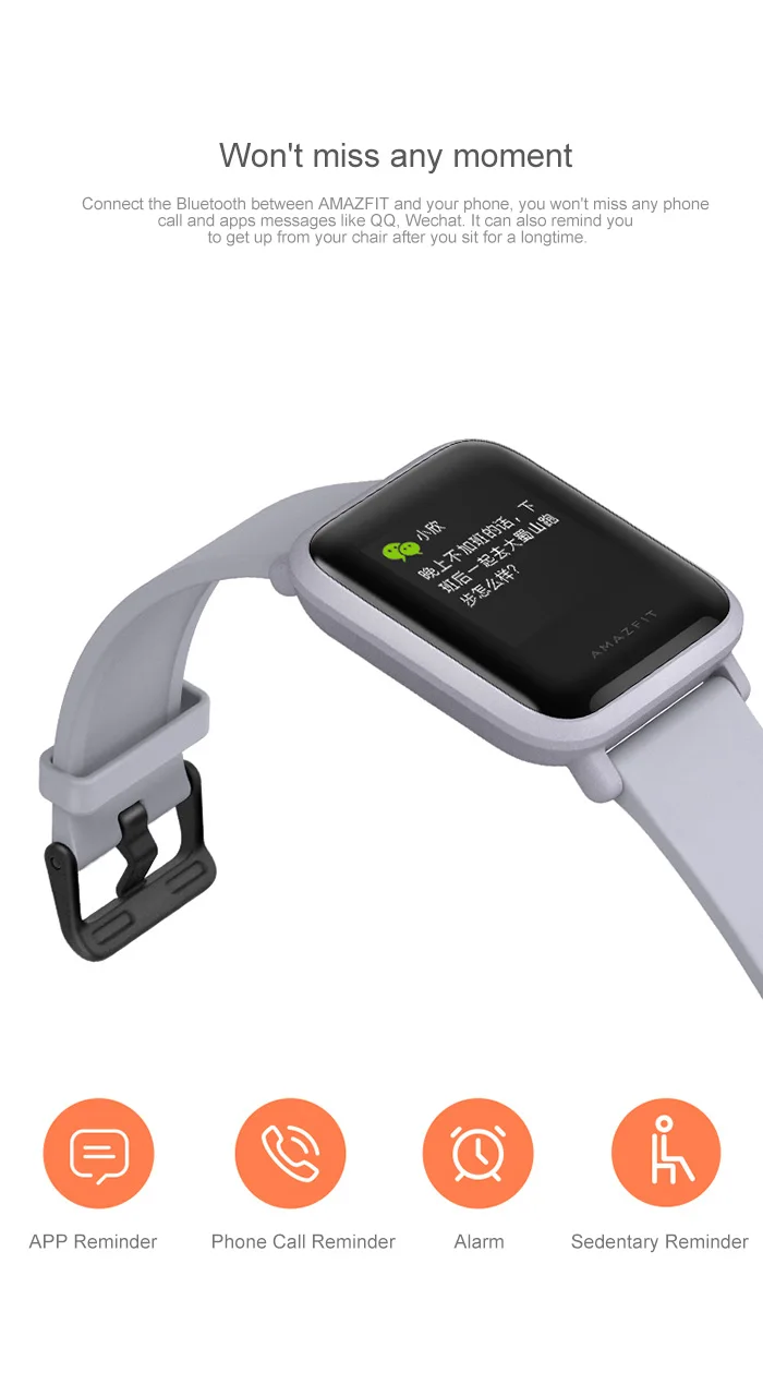 Xiaomi Amazfit Bip умные часы Bluetooth gps спортивный монитор сердечного ритма Amazfit умные часы мужские IP68 45 дней в режиме ожидания глонесс часы