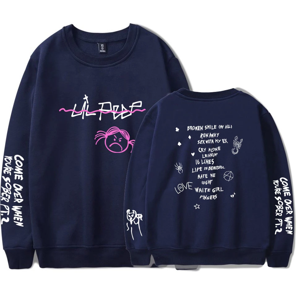 Rep Lil Peep Женская и мужская весенняя одежда новая горячая распродажа Harajuku монолитным длинным рукавом толстовки с принтом Kpops Толстовка Мода 4XL