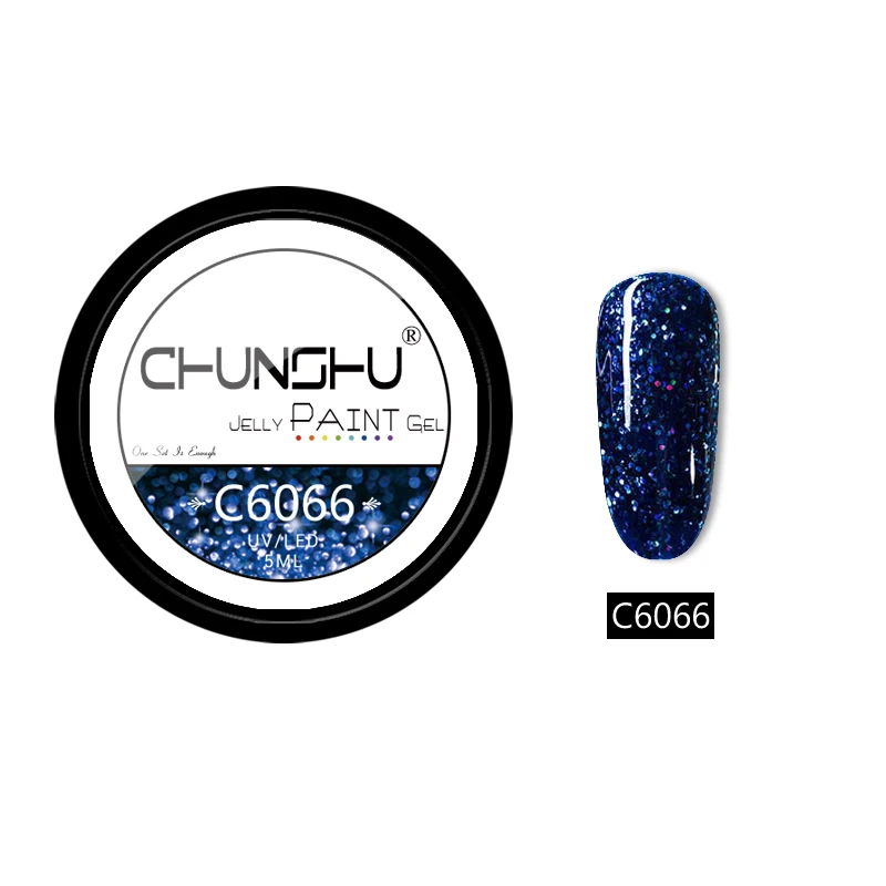 C6066 CHUNSHU 66 цветов УФ-гель для ногтей Желейный Цветной Гель-лак для рисования 5 мл впитывающий лак для ногтей гель для ногтей Дизайн ногтей маникюр DIY - Цвет: C6066