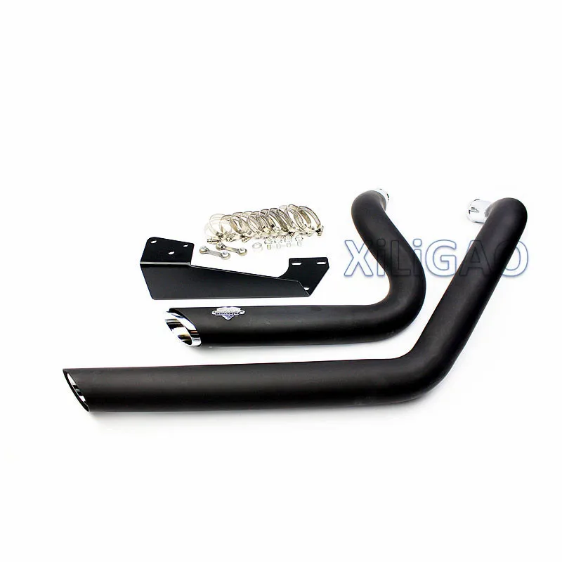 Модифицированный глушитель мотоцикла для Harley Davidson 883 XL48 1200 2005 07 08 09, 10, 11, 12, 13, 14, 15, 16, 17, 18, труба из черного металла