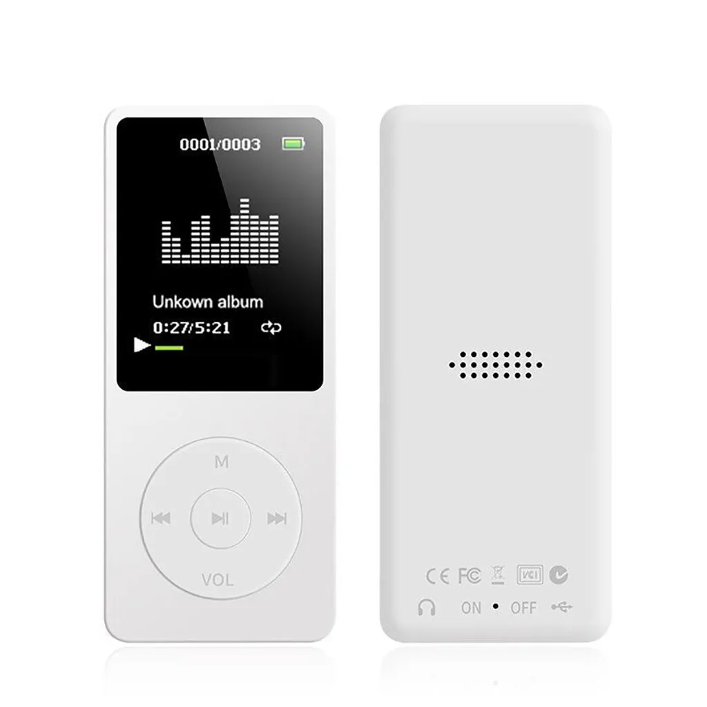 Для Носимых устройств 70 часов воспроизведения MP3 без потерь Звук Музыкальный плеер fm-рекордер TF карта+ чехол дропшиппинг