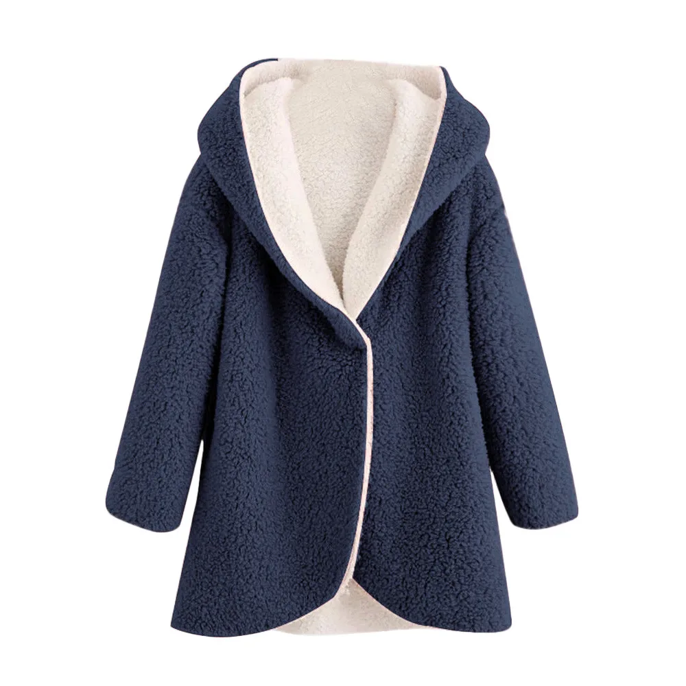 2019 модное женское зимнее пальто размера плюс с изогнутым подолом Удлиненное