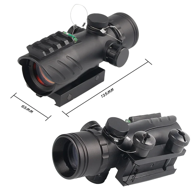 Тактический прицел с красной точкой 1x30 ACOG пузырьковым уровнем тактический