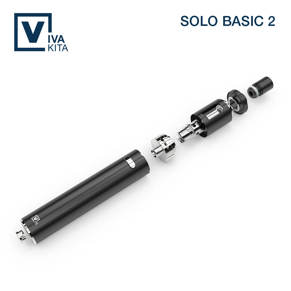 Электронная сигарета Vaptio Solo Basic 2 комплекта 1100 мАч батарея Vape ручка 0 мл емкость 25