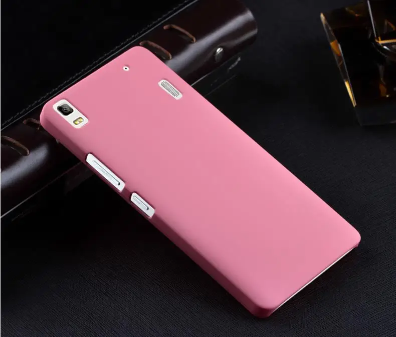 Для lenovo K3 Note A7000 резиновый матовый кожаный чехол для lenovo Vibe K3 K4 Note A7010 K5 Note A6020 матовый защитный задний чехол s - Цвет: Розовый