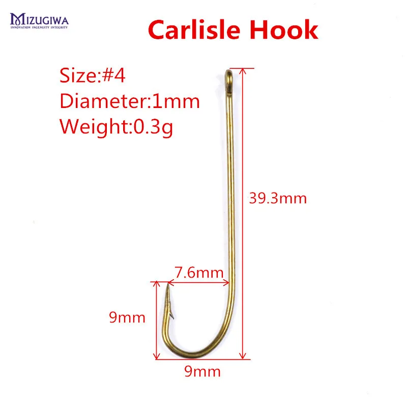 50 pcs Mizugiwa Fishing Carlisle Hooks Ringed Bronzed #1 #2 #4 #6 #8 Bait Hook Sharp Tackle Fishhook Pesca Crappie | Спорт и
