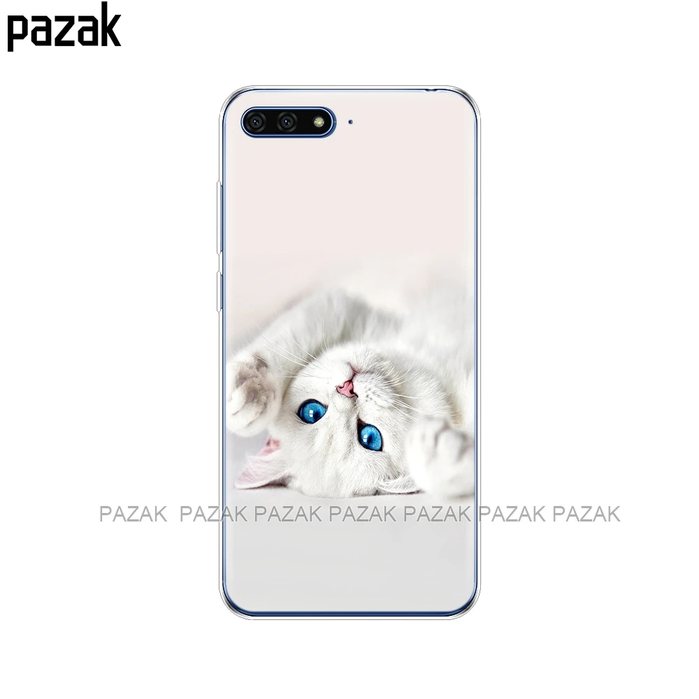 34290 Силиконовый чехол для телефона huawei Y6 чехол 5,7 дюймов цветной телефон распродажа Мягкий ТПУ силиконовый чехол для huawei Y6 Atu-L21 - Цвет: 34290