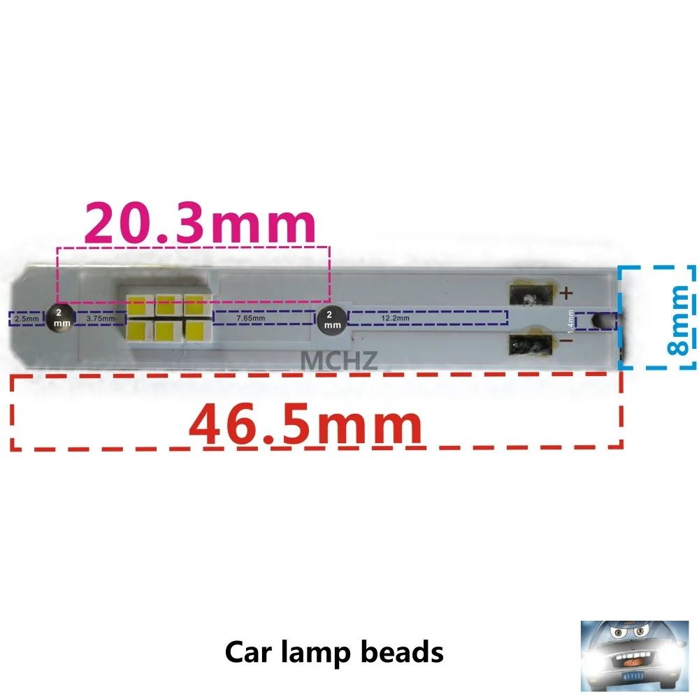 18 шт COB H1 H4 H7 H11 HB3 HB4 светодиодный машине faros bombillas 18W 6000 K S7 Авто faro luz противотуманные лампы 9 V светодиодный H7 фа