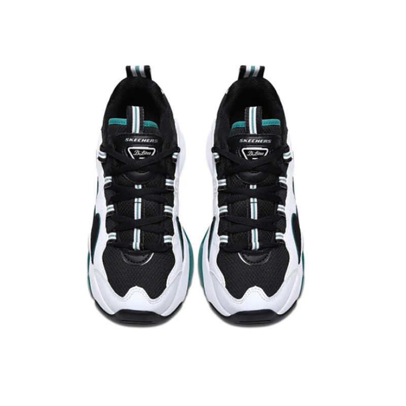 Skechers D'lites/Новое поступление; Повседневная обувь; женская обувь на платформе и высоком каблуке; белые и Зеленые кроссовки; 12955-WGRN