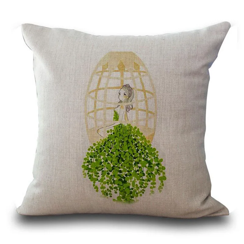 Наволочка для подушки 45 х45 см из хлопка и льна|cushion cover|sofa cushion coverdecorative covers |