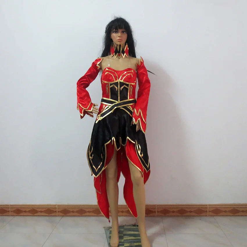 Dota 2 Lina костюм для косплея любой размер на заказ|cosplay costume|lina inversecustom cosplay costume |
