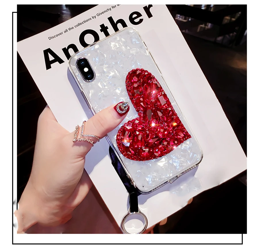 Чехол с сердечком для iPhone XS XR Max X 8 7 6 6S Plus модный Мягкий ТПУ чехол телефона |