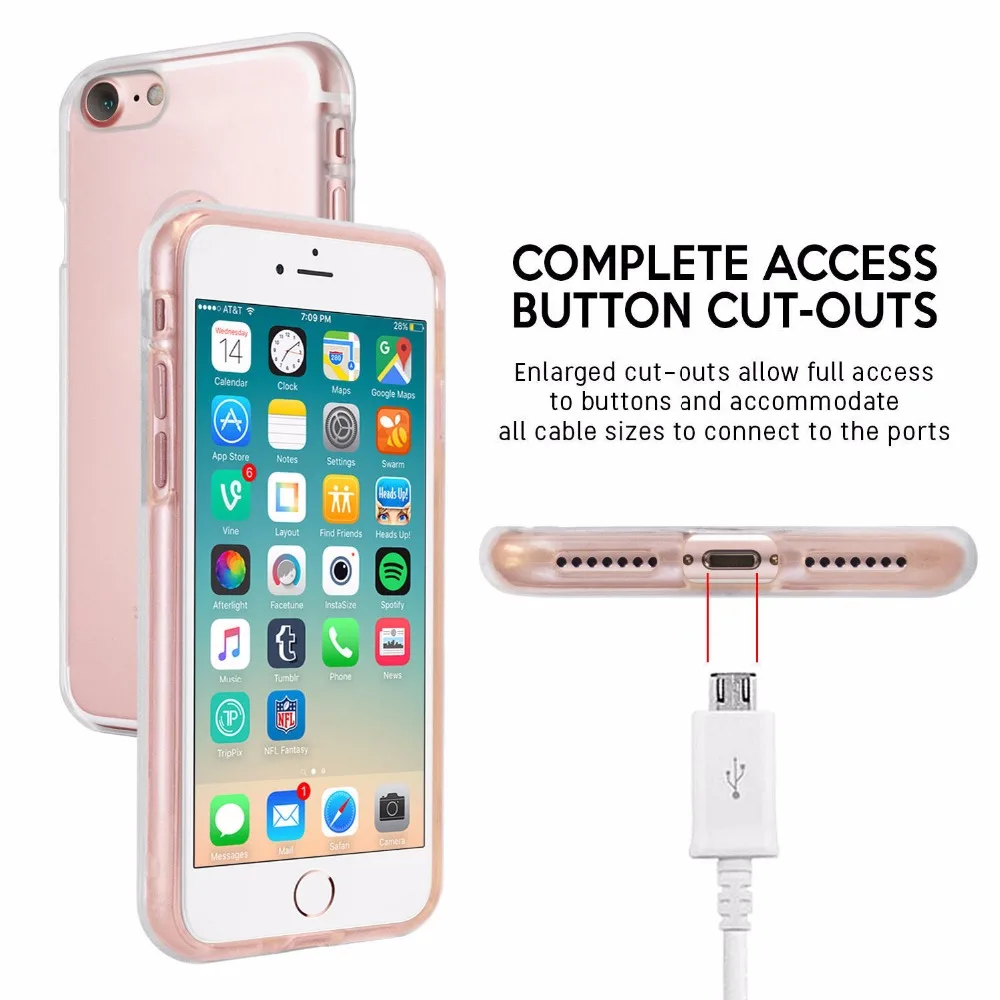 Прозрачный гибкий ТПУ мягкий чехол Goospery для Apple iPhone 5 5S SE 6 6S 7 8 Plus X XS XR 11 Pro Max