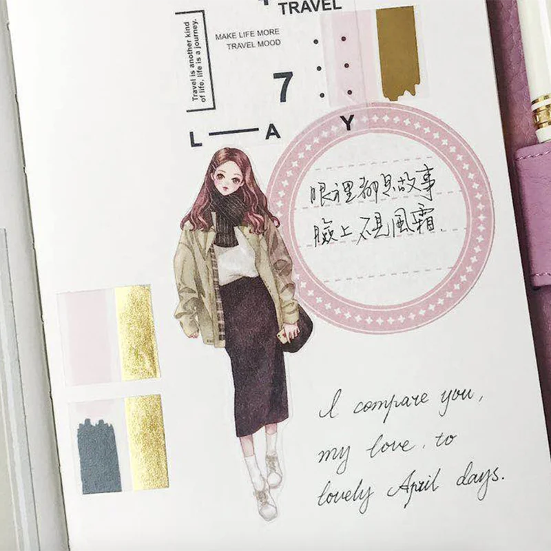 30 шт./упак. Винтаж с местом для записей Стикеры Скрапбукинг Творческий офисные