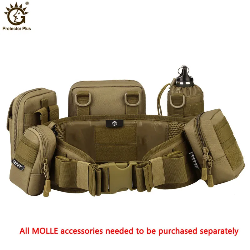 Molle System Tactical Girdle Waist Bag Military Equipment Belt Bag Men Small Army Bag Holder Outdoor Running Pouch Bag