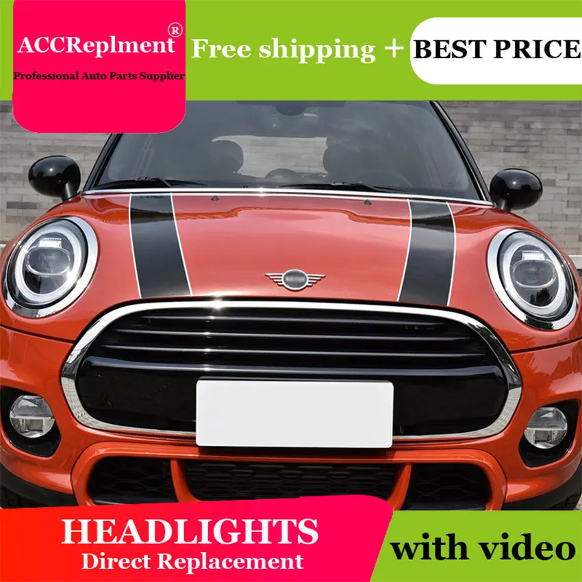 

Car Styling for BMW mini Headlights 2014 -2019 BMW mini LED Headlight DRL Lens Double Beam H7 HID Xenon bi xenon lens