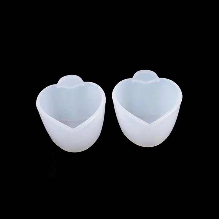 5 шт. силиконовый Диспенсер в форме сердца Тонизирующая жидкая пудра тарелка для