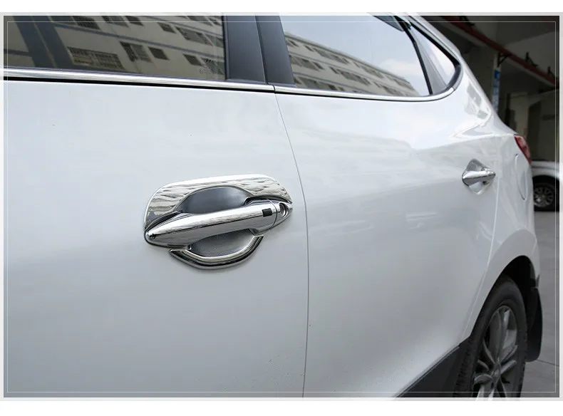 FUNDUOO для Hyundai IX35 Tucson 2009 2014 ABS Хромированная дверная ручка Чаша крышка Накладка