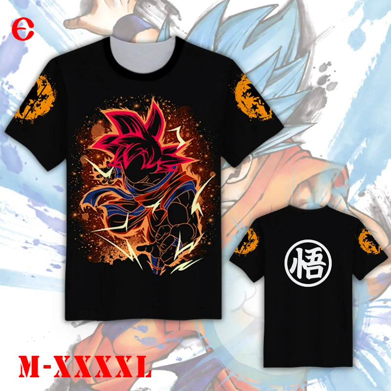 Giancomics Dragon Ball футболка Супер Саян Сон Гоку рисунок короткий рукав Лето Хлопок