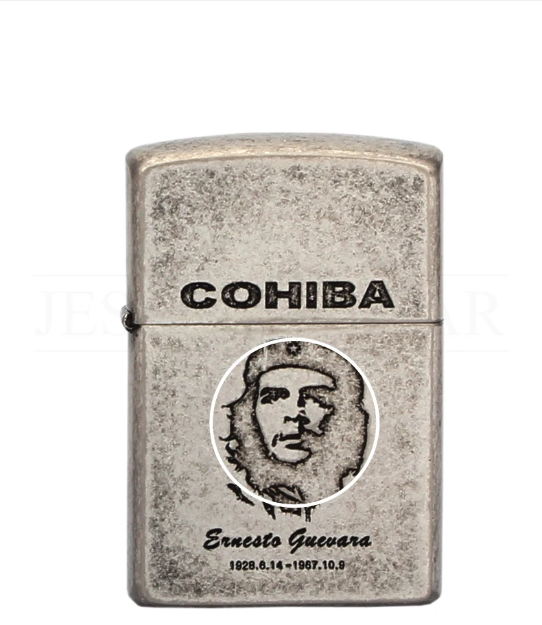 COHIBA классический металлический чехол, 2 фонарь, струйная зажигалка, ветрозащитная, Бутановая, газовая, для сигарет, зажигалки, голубое пламя, зажигалка для курильщика