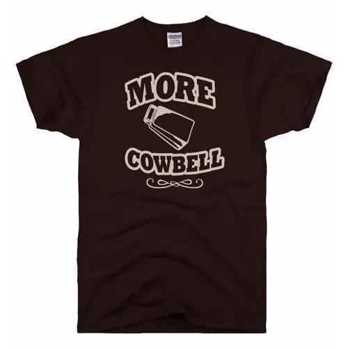 Мужская винтажная футболка в стиле ретро с коротким креативным принтом More Cowbell