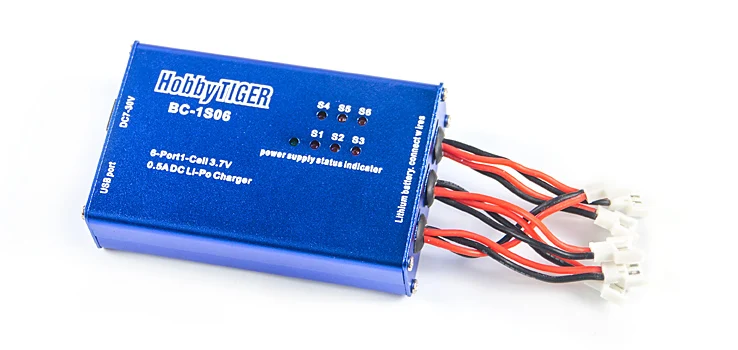 HobbyTiger BC 1S06 Lipo 6 Порты и разъёмы Батарея баланс зарядного устройства Quick Поддержка