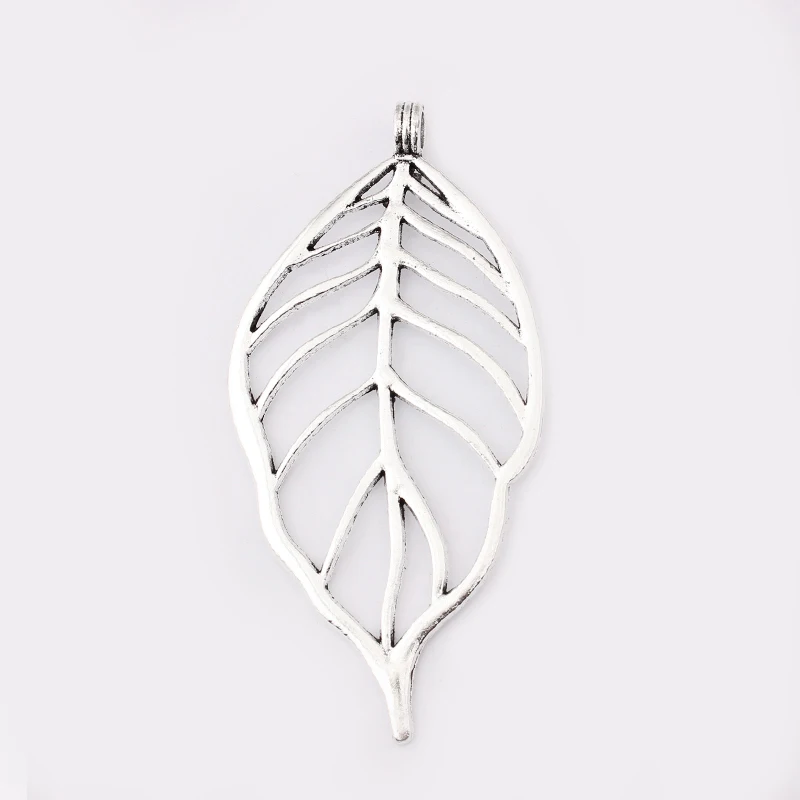 2 шт. подвеска в виде листьев серебряного цвета|pendant contact|charm pendant necklacecharm bangle |