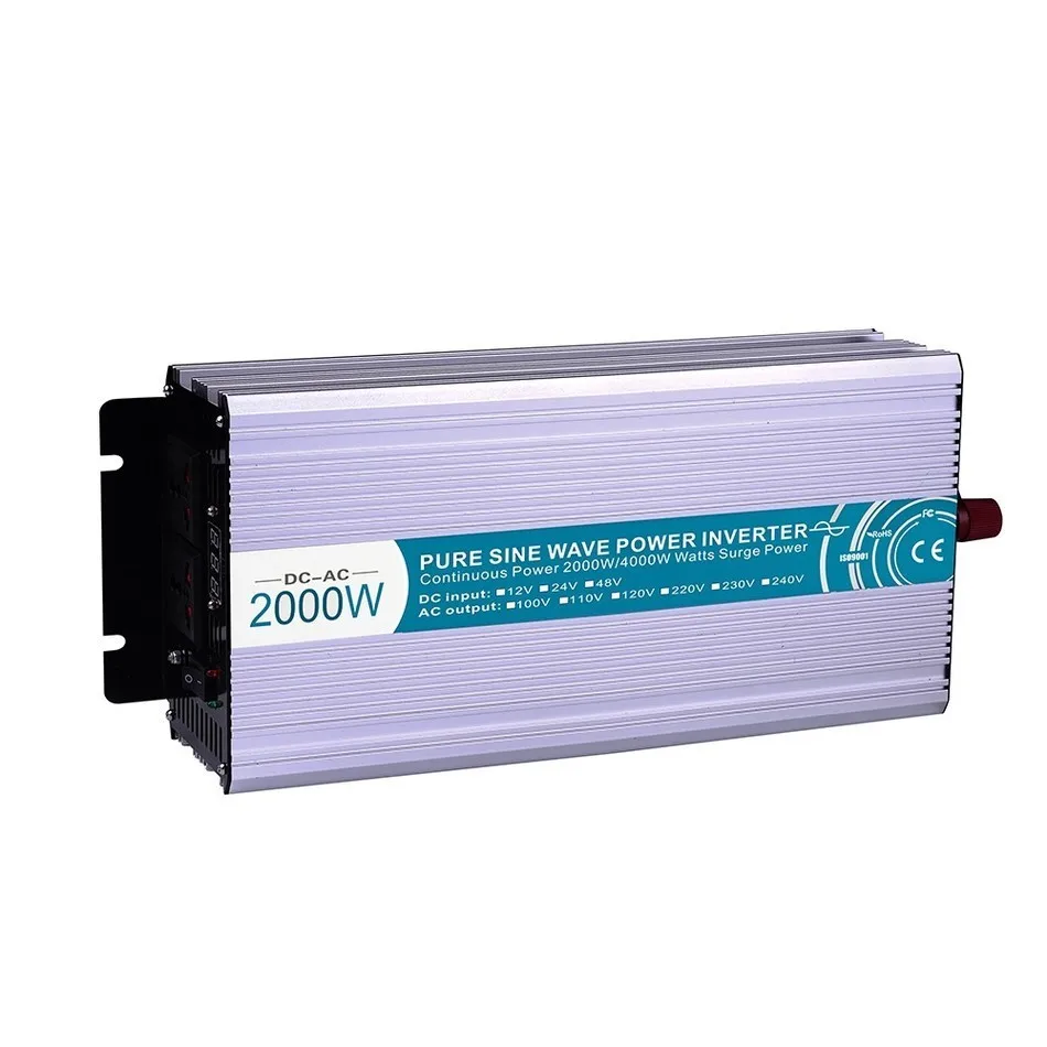 pure sine wave power inverter 12v 220v 2000w high efficient off grid voltage solar converter LED Display MKP2000-122 | Обустройство