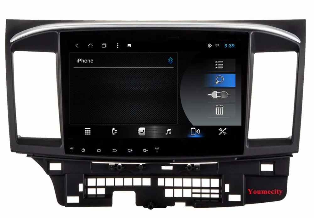 Youmecity Android 9,0 автомобильный DVD мультимедийный плеер для MITSUBISHI LANCER 2007- 9x10,1 дюймов 2DIN 3g/4G gps радио видео плеер