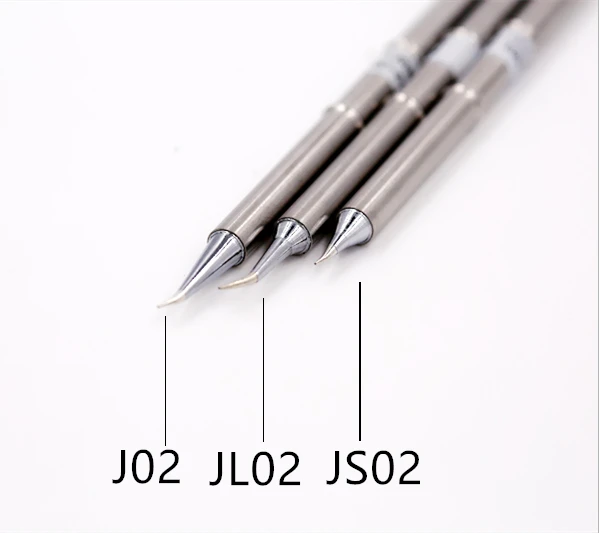 J02 JS02 JL02 3 шт. жало паяльника T12 для HAKKO T12-J02 JL02 JS02 T12-D24 T12-ILS T12-BC2 T12-K припоя паяльников - Цвет: J02 JS02 JL02