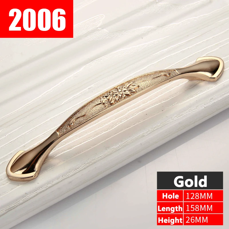 Furniture Gold Knob Cabinet Handles Simple Kitchen Drawer Pulls Door tiradores muebles YJ2006 | Обустройство дома