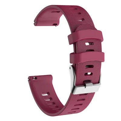 purple red Ремешок для часов, умный Браслет Vivoactive 3 для Garmin Forerunner, 245 м, 245, 20 мм, силиконовый, 645, цветной браслет, для спорта на открытом воздухе - Цвет: purple red